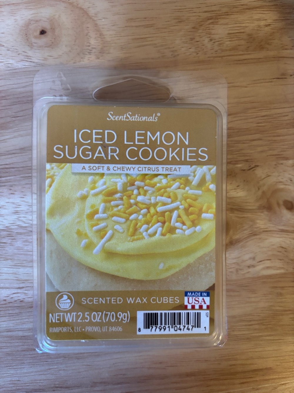 ScentSationals Iced Lemon Sugar Cookies Scented Wax Cubes
